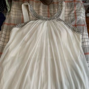 White cocktail dress